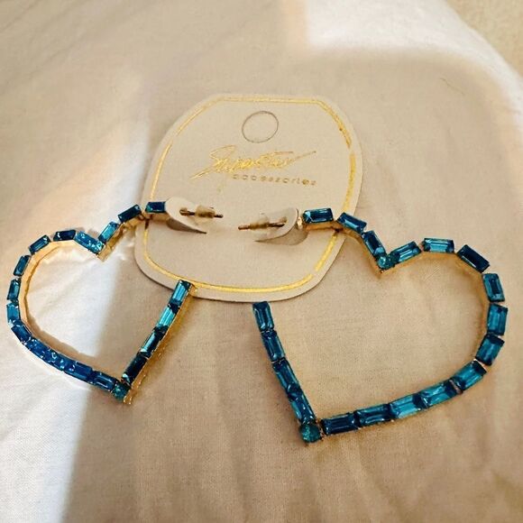 Earrings Women Blue Heart Bohemian
Hoop Cute Trendy Jewelry Earrings - Picture 6 of 14